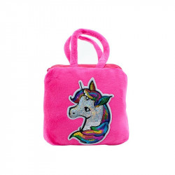 Csillámos virág, lepke, baba kistáska