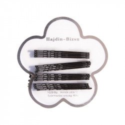 Fekete hullámcsat, lapon Divat, ékszer, smink Nincs