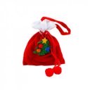 Mikulás plüss táska