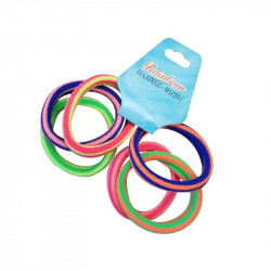 Nagy színes hajgumi, 6 darabos készlet Divat, ékszer, smink Nincs