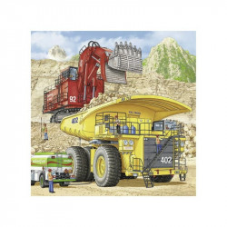 Ravensburger: Puzzle 3x49 db - Óriási gépek