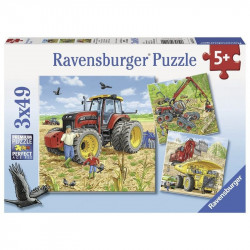 Ravensburger: Puzzle 3x49 db - Óriási gépek 100-499 darabos puzzle Ravensburger