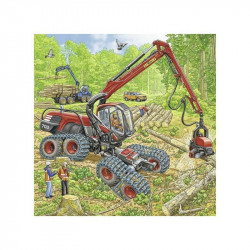 Ravensburger: Puzzle 3x49 db - Óriási gépek