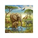 Ravensburger Puzzle 3x49 db - Az erdő lakói