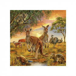Puzzle 3x49 db - Az erdő lakói