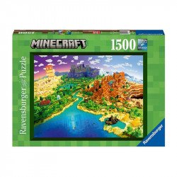 Puzzle 1500 db - A Minecraft világa 1000-2999 darabos puzzle Ravensburger