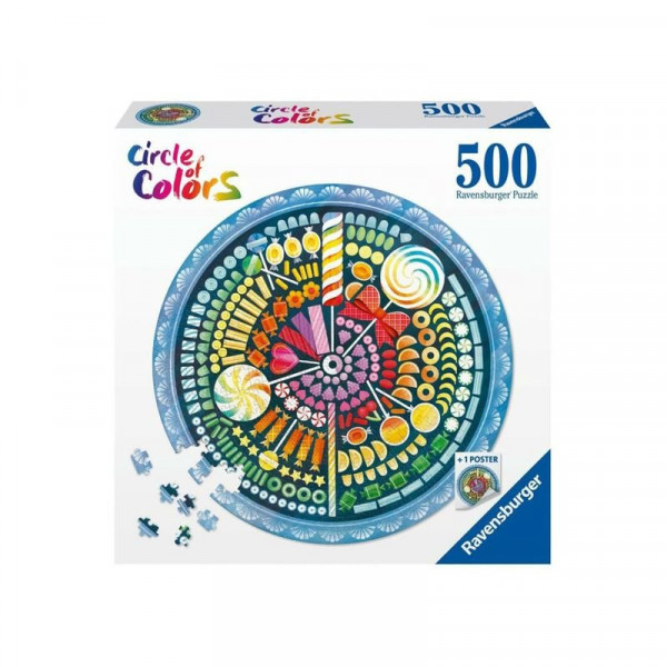 Puzzle kör 500 db - Cukorka