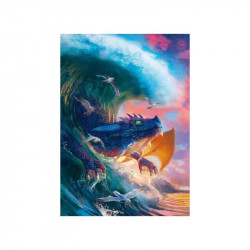 Puzzle 1000 db - Sárkány verseny 1000-2999 darabos puzzle Ravensburger