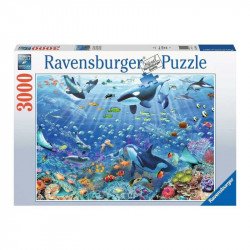 Puzzle 3000 db - Színes víz alatti szórakozás 3000+ darabos puzzle Ravensburger