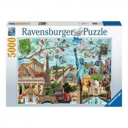 Puzzle 5000 db - Nagyvárosi kollázs 3000+ darabos puzzle Ravensburger