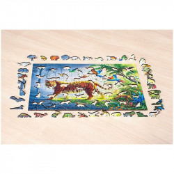 Puzzle 500 db - Tigris a dzsungelban