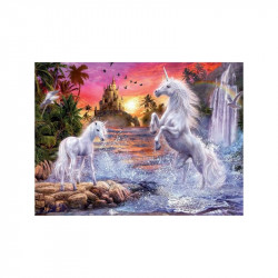 Ravensburger Puzzle 500 db - Egyszarvúak a folyónál 500-999 darabos puzzle Ravensburger