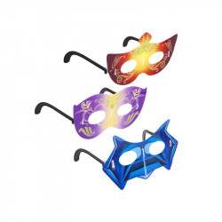 Világítós szemüveg és arc maszk, 3 féle Jelmez kiegészítők