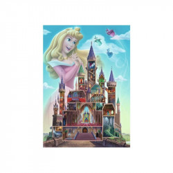 Puzzle 1000 db - Disney kastély Csipkerózsika