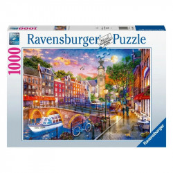 Puzzle 1000 db - Naplemente Amszterdam 1000-2999 darabos puzzle Ravensburger