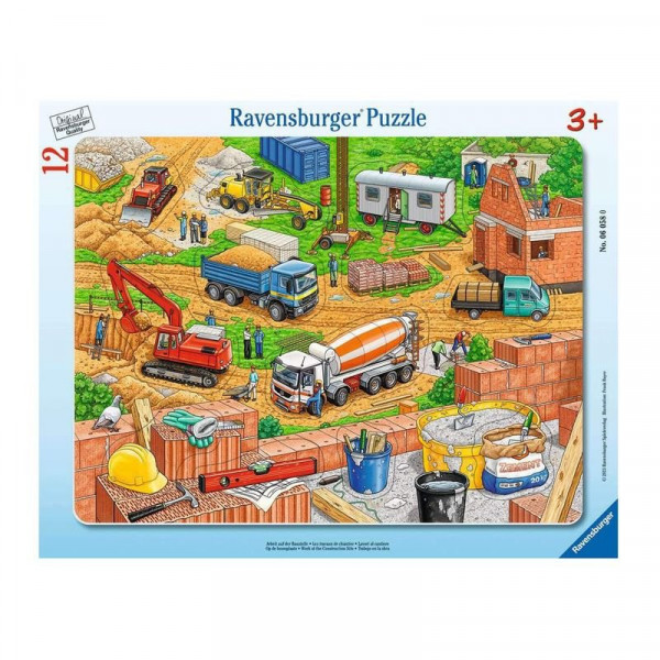 Puzzle 12 db - Munka az építkezésben