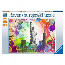Puzzle 500 db - Képeslap New York 500-999 darabos puzzle Ravensburger