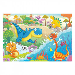 Puzzle 2x12 db - Kedvenc dínók