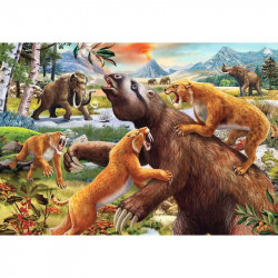 Puzzle 2x24 db - Vadállatok