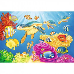 Puzzle 2x24 db - Színes víz alatti világ