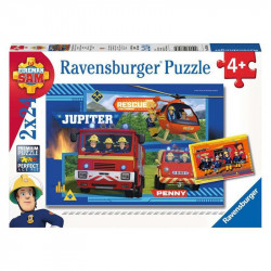 Puzzle 2x24 db - Tűzoltó Sam 100-499 darabos puzzle Ravensburger