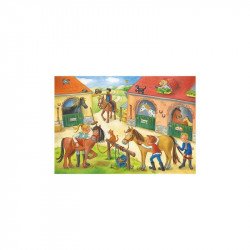 Puzzle 2x12 db - Nyaralás a lófarmon 100-499 darabos puzzle Ravensburger