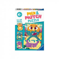 Puzzle 3x24 db - Kedves dínók 100-499 darabos puzzle Ravensburger