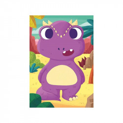 Puzzle 3x24 db - Kedves dínók