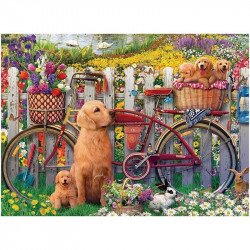 Ravensburger: Puzzle 500 db - Kutyusok a kertben 500-999 darabos puzzle Ravensburger