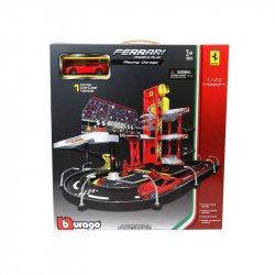 Bburago Ferrari Racing garázs 1:43 Autópálya, parkolóház Bburago