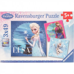 Ravensburger: Jégvarázs 3 x 49 darabos puzzle 1-99 darabos puzzle Ravensburger