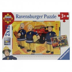 Sam a tűzoltó 2 x 12 darabos puzzle 1-99 darabos puzzle Ravensburger