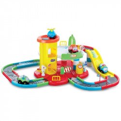 Parkolóház autópályával készlet - 34 cm Autópálya, parkolóház Nincs