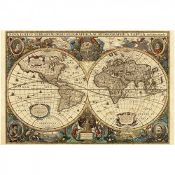Puzzle 5000 db - Történelmi világtérkép 3000+ darabos puzzle Ravensburger