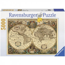 Puzzle 5000 db - Történelmi világtérkép 3000+ darabos puzzle Ravensburger