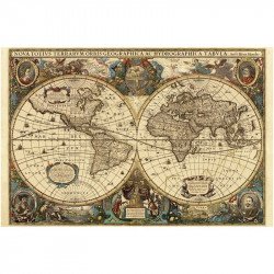 Puzzle 5000 db - Történelmi világtérkép 3000+ darabos puzzle Ravensburger