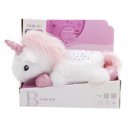 Plüss unikornis bébijáték, zenél, világít