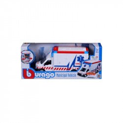 Bburago Mentőautó hordággyal Autó, jármű Bburago