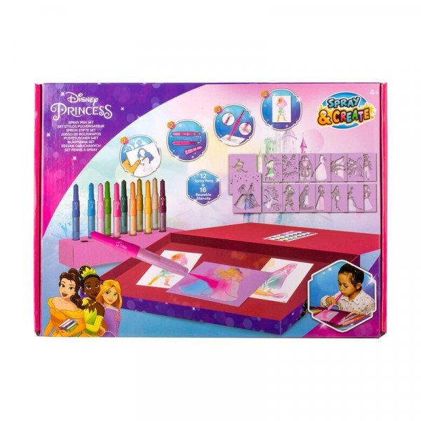 Fújós filctoll szett - Hercegnők