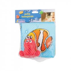 Tengeri állatok pancsolókönyv bébijáték spriccelővel Bébi fürdőjáték KHATTAR TOYS
