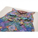 Grafix - Fa puzzle Bagoly Egyedi formák 130 db - Keret 30 x 22 cm - FSC fa