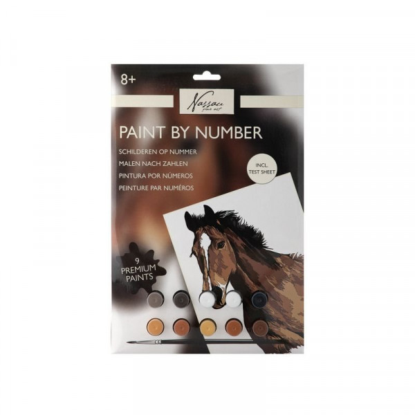 Fess számok szerint, 33, 5x23, 8 cm, ló