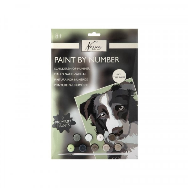 Fess számok szerint, 33, 5x23, 8 cm, kutya