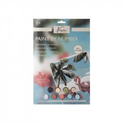 Fess számok szerint, 33,5x23,8 cm, flamingó Festés, színezés, rajzolás Grafix