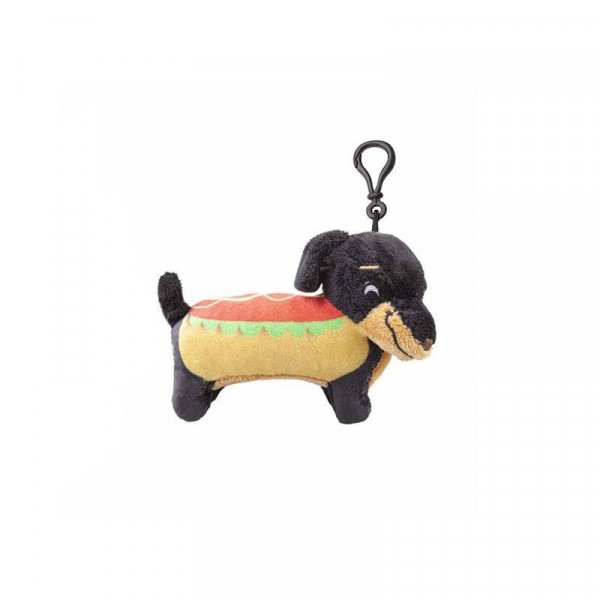 Plüss hot dog kulcstartó 13 cm