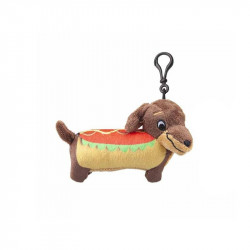 Plüss hot dog kulcstartó 13 cm