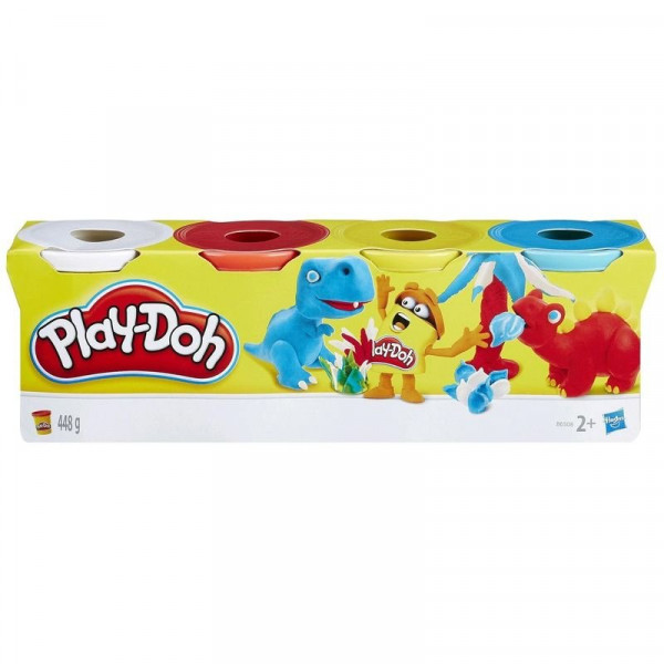 Play-doh 4 tégelyes gyurma - klasszikus színek