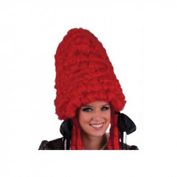 Pompadour paróka - vörös, univerzális méret Jelmez kiegészítők Funny Fashion