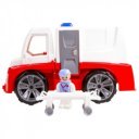 Műanyag mentő teherautó - 28 cm