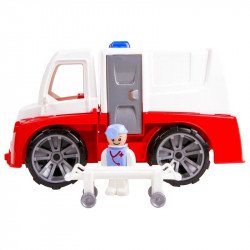 Műanyag mentő teherautó - 28 cm Bébijáték, kellék LENA